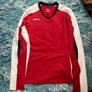 asics athletic long sleeve dri fit shirt